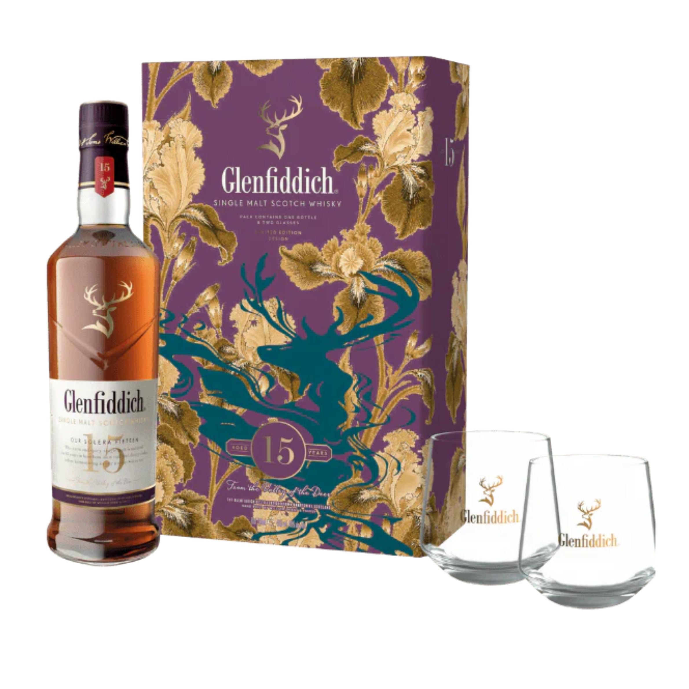 GLENFIDDICH 15YO GP WITH ROCK GLASS 2026 700ML | WineBros