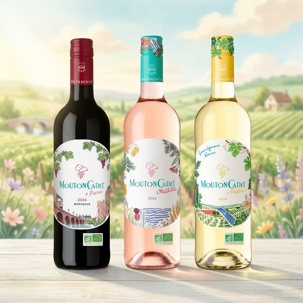🍇 Meet the Family: Mouton Cadet Fresh Collection (Rouge x Pierre, Blanc x Nathan, Rosé x Mathilde)
